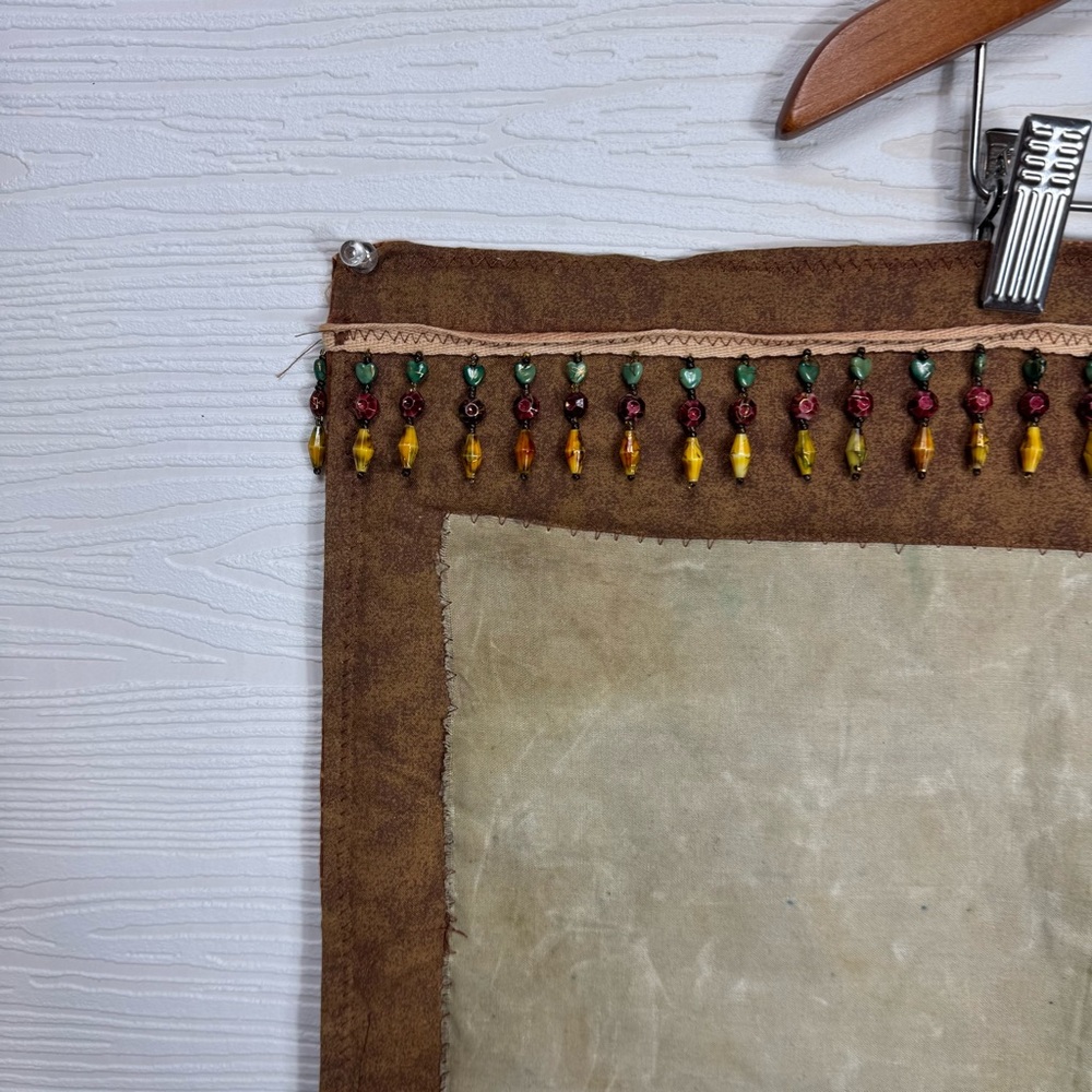 Mayan Warrior Tapestry Wall‎ Hanging  Beaded- Multicolor - Picture 9 of 13